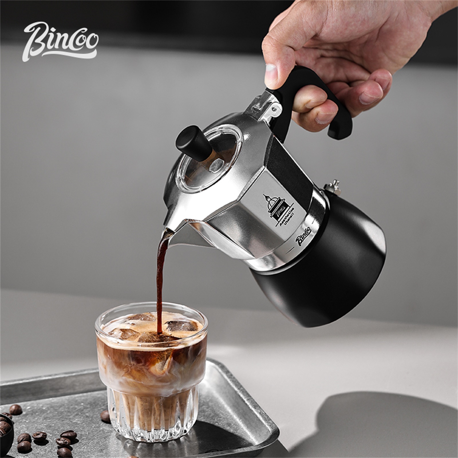 Coffee Equipment Set - BINCOO Pot Moka à Double Valve,