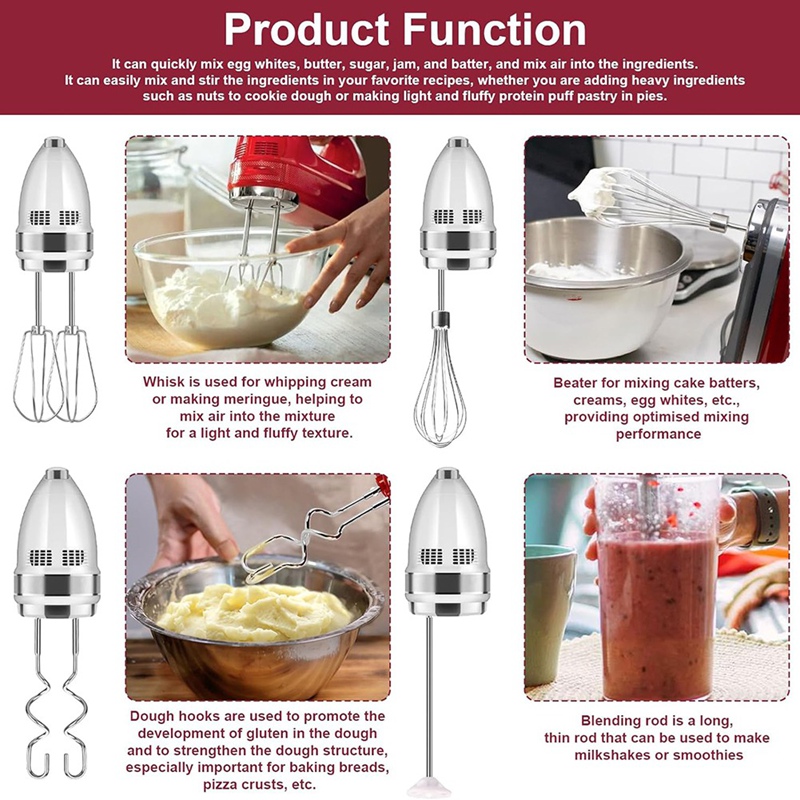 Fouet en acier inoxydable pour - Kitchenaid Mixer Hand Mixer avis et prix